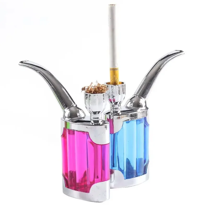 Portable Classic Water Smoking Pipe Reduce Tar Acrylic For 8mm Tabacco Washable Cigarette filter Holder Smoke Gift of Health view 3
