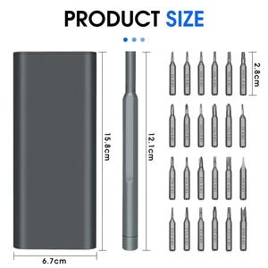 25 trong 1 Bộ công tắc khe chính xác, từ tính mini với 24 mảnh khóa Torx Key Pontas, bộ dụng cụ thủ công iPhone/PC/cames nhỏ 9 Công cụ cơ khí bán hàng chính - 5