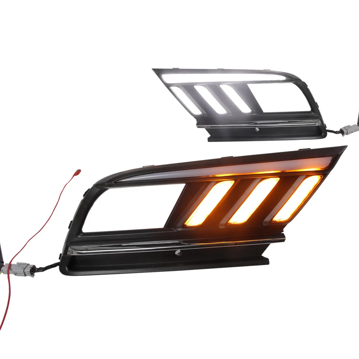 Tri-Color DRL Bumper Fog Lamp LED for VW Sagitar Jetta