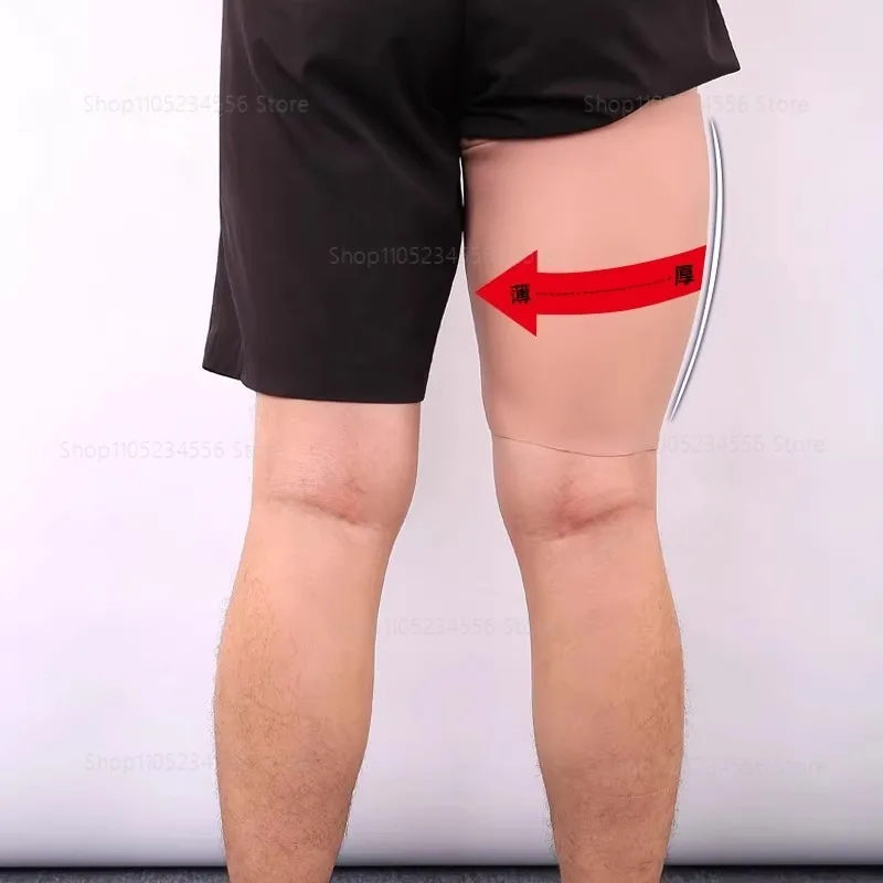 

Thickening Thigh Silicone Sleeves Leg Enhancer Elastic Covers Scar Birthmark Concealer Beauty Skin
