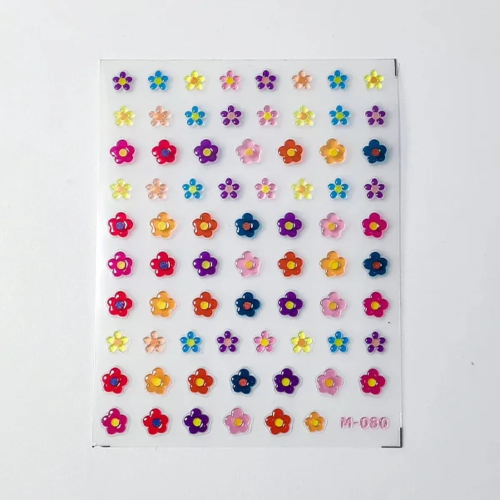 

Jelly Design Bear Rabbit Stars Love Heart Cartoon 5D Embossed Reliefs Self Adhesive Nail Art Stickers Lovely 3D Manicure Decals