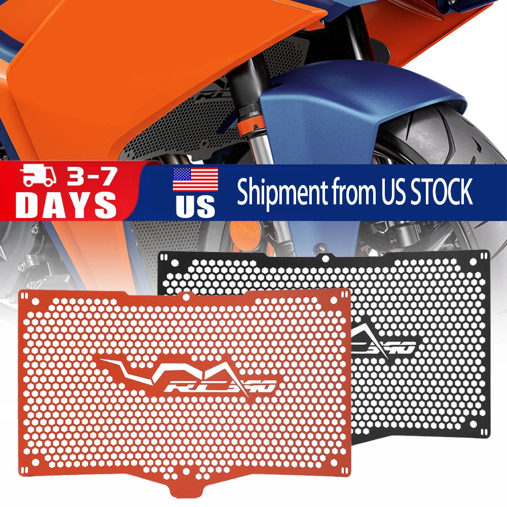 

Motorcycle Accessories CNC Aluminium Radiator Grille grill Guard Protection Cover Protector FOR KTM RC390 2022 2023 2024 2025