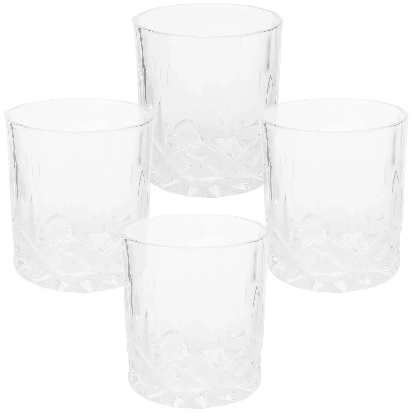 

4Pcs Delicate Whisky Glass Set Premium Quality Multi-Function Household Wine Cups Bar Supply Whisky Cup Multi-Function Wine Cup