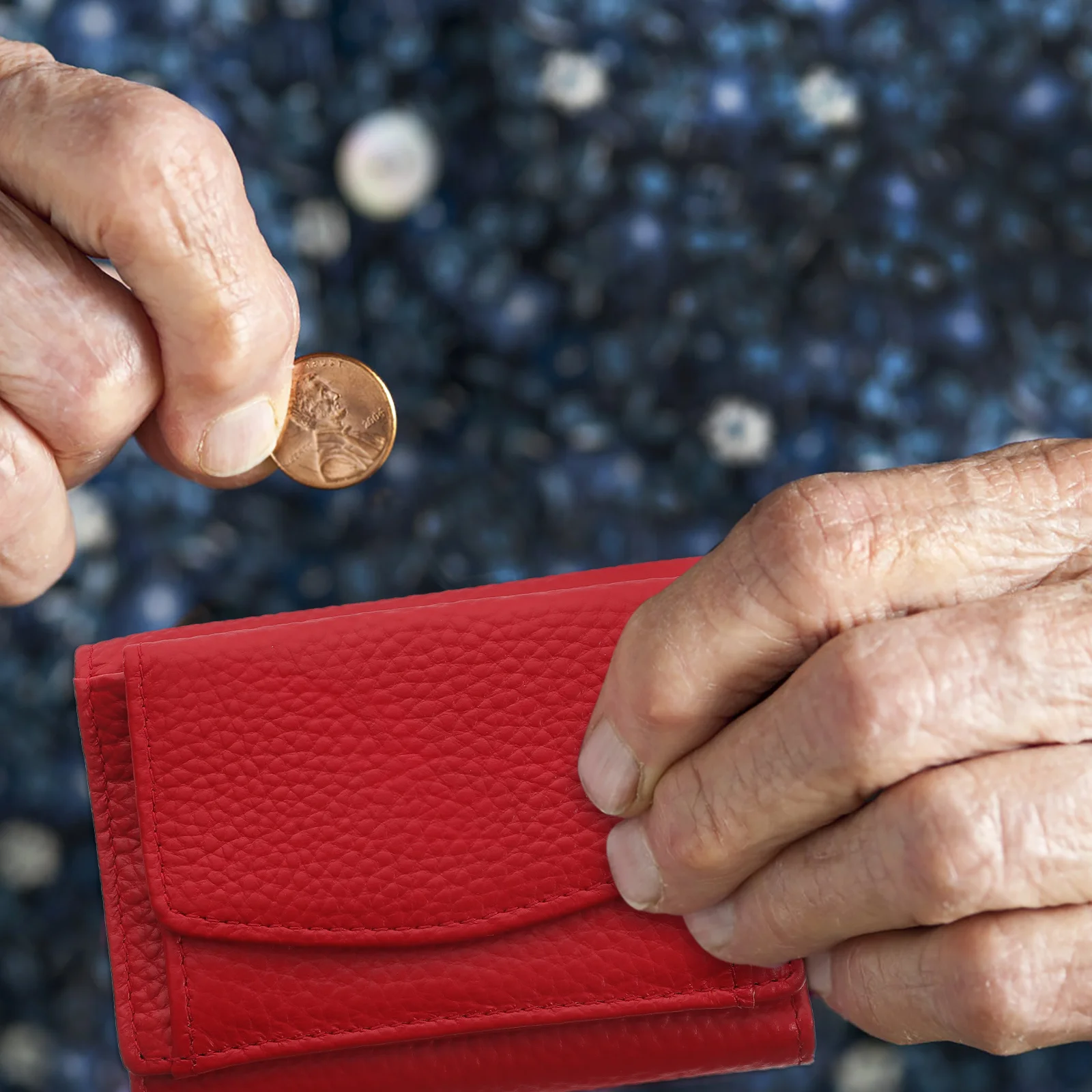 Women Mini Wallet Rfid Blocking Short Multi-Slot Wallet Small Credit Card Holder Portable Pouch Organizer for Travel