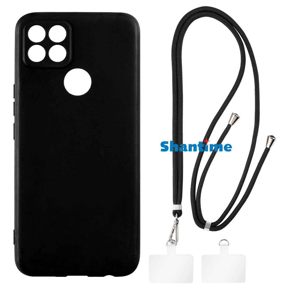 Suitable for Huawei Nzone S7 5G Case + Ajustable Neck/Crossbody Lanyards and Spacers, Silicone TPU Cover with Soft