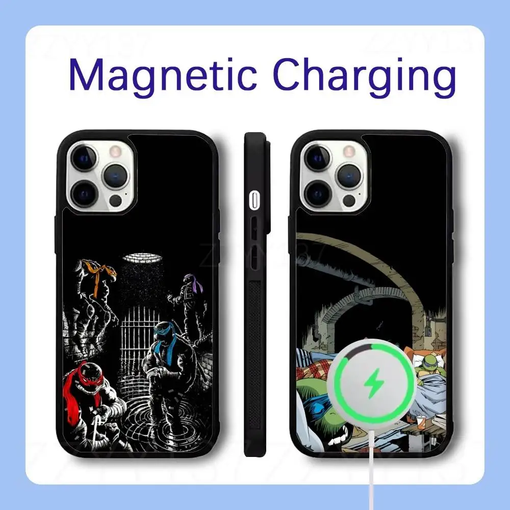 TMNT Ninja T-Turtles Phone Case For iPhone 18,17,16,15,14,13,12,Pro,Max,Plus Magnetic Wireless Charge Cover
