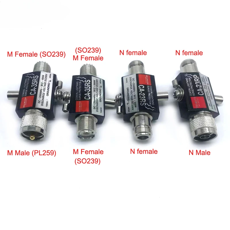 CA-23RS CA-35RS berlian CA-23RP PL259 SO239 Repeater Radio MPG tipe-n konektor koaksial antipetir pelindung lonjakan antena