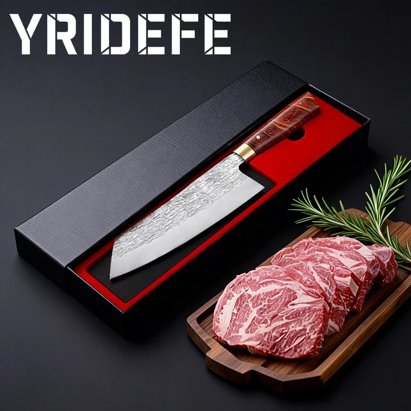 

Professional Japanese kitchen knives, hand-forged high-chromium carbon fish knives, butcher meat slicing knives with gift boxes