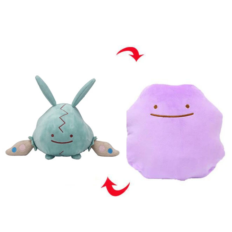 Pokemon Anime Reversible Pillow Cushion Plush Toy Ditto Snorlax Lapras Magnemite Trubbish Dragonite Transforming Lap Pet Soft Do view 3