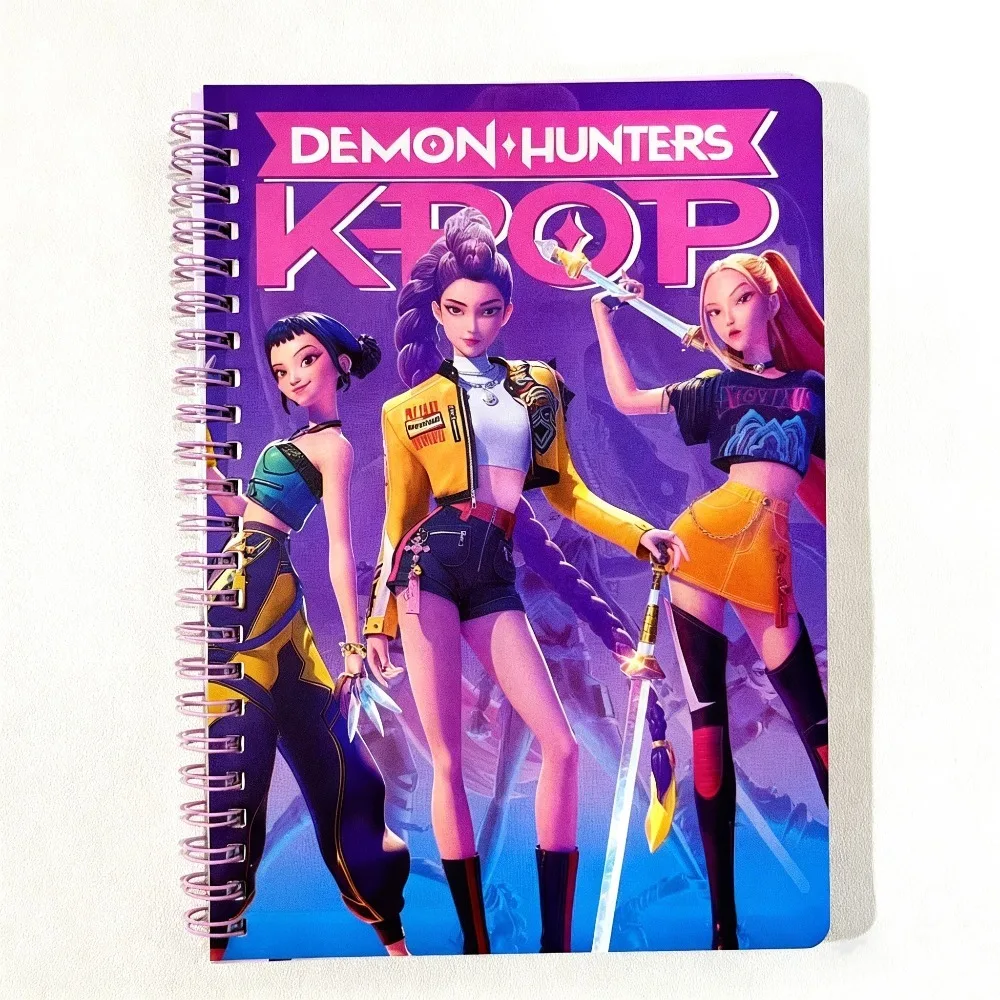 

Kpop Demon Hunters Huntrix Saja блокнот Rumi Mira Zoey аниме канцелярские принадлежности обратно в школу подарки 15*20,2 см