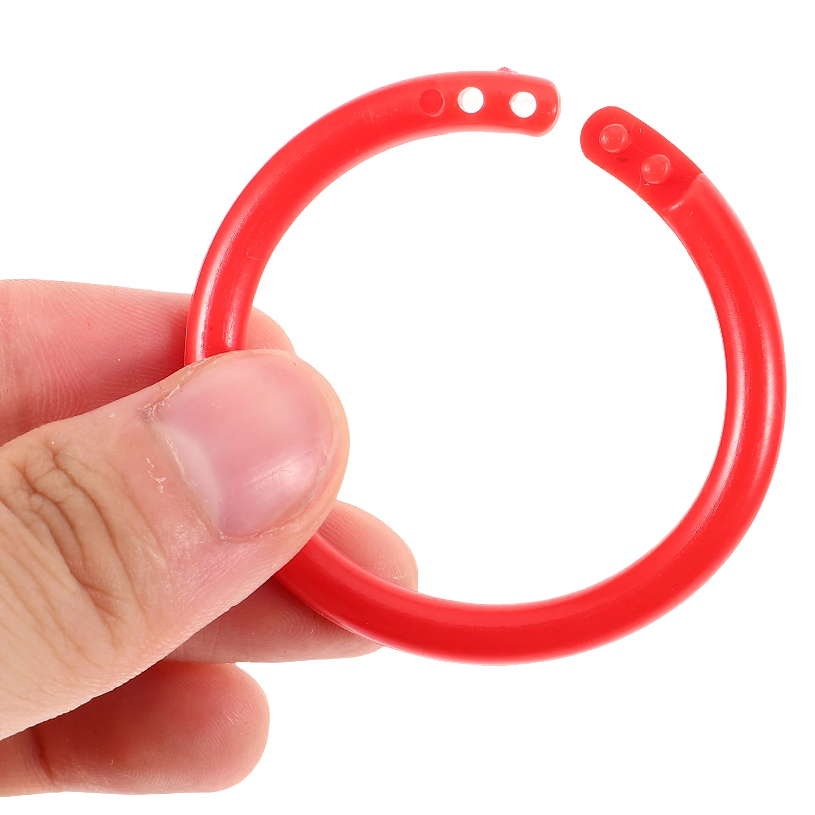 100pcs Binder Rings Colored 20mm Inner Diameter Plastic Book Ring for DIY Notepad Planner Calendar File Organizers Loose Leaf