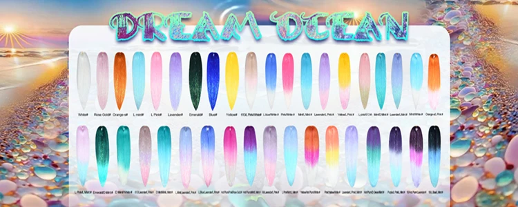 Miss Rola neue Lametta synthetische Faser EZ Dream Ocean vor gestreckte Jumbo Flechten Haar Kanekalon Twist Braid Haar verlängerung – Detail 1