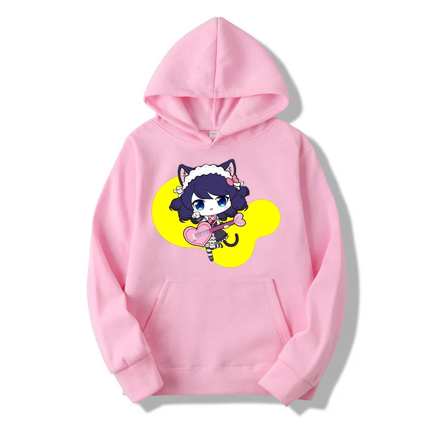 Sanrio Show By Rock Men's and Women's Hoodie Casual Street Clothing Long sleeved Sweatshirt Boys and Girls Autumn Top Coat