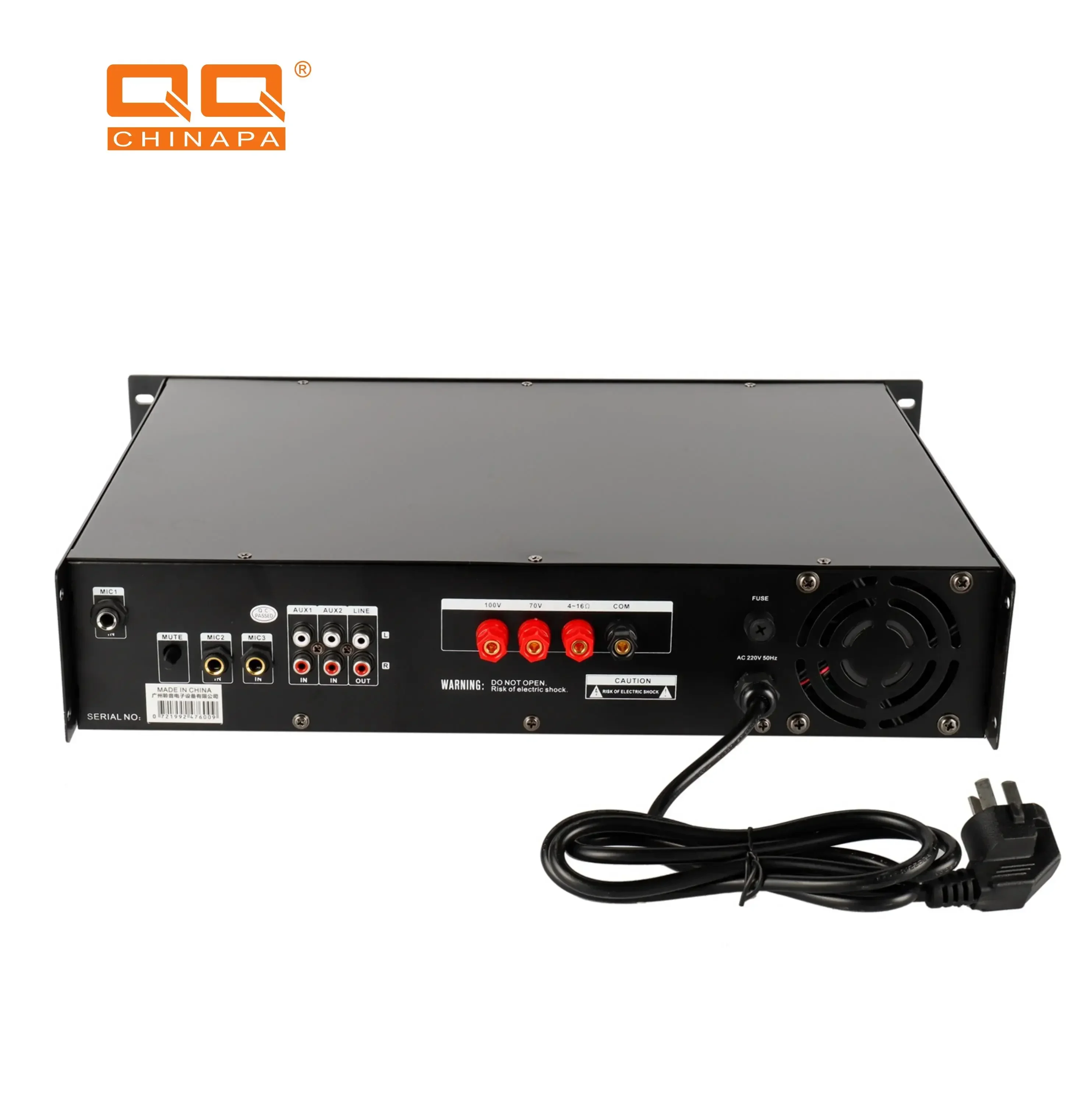 2025 LPA-680TF QQCHINAPA الشركة المصنعة للصوت المهنية 680 واط FM مضخم الأسنان الزرقاء