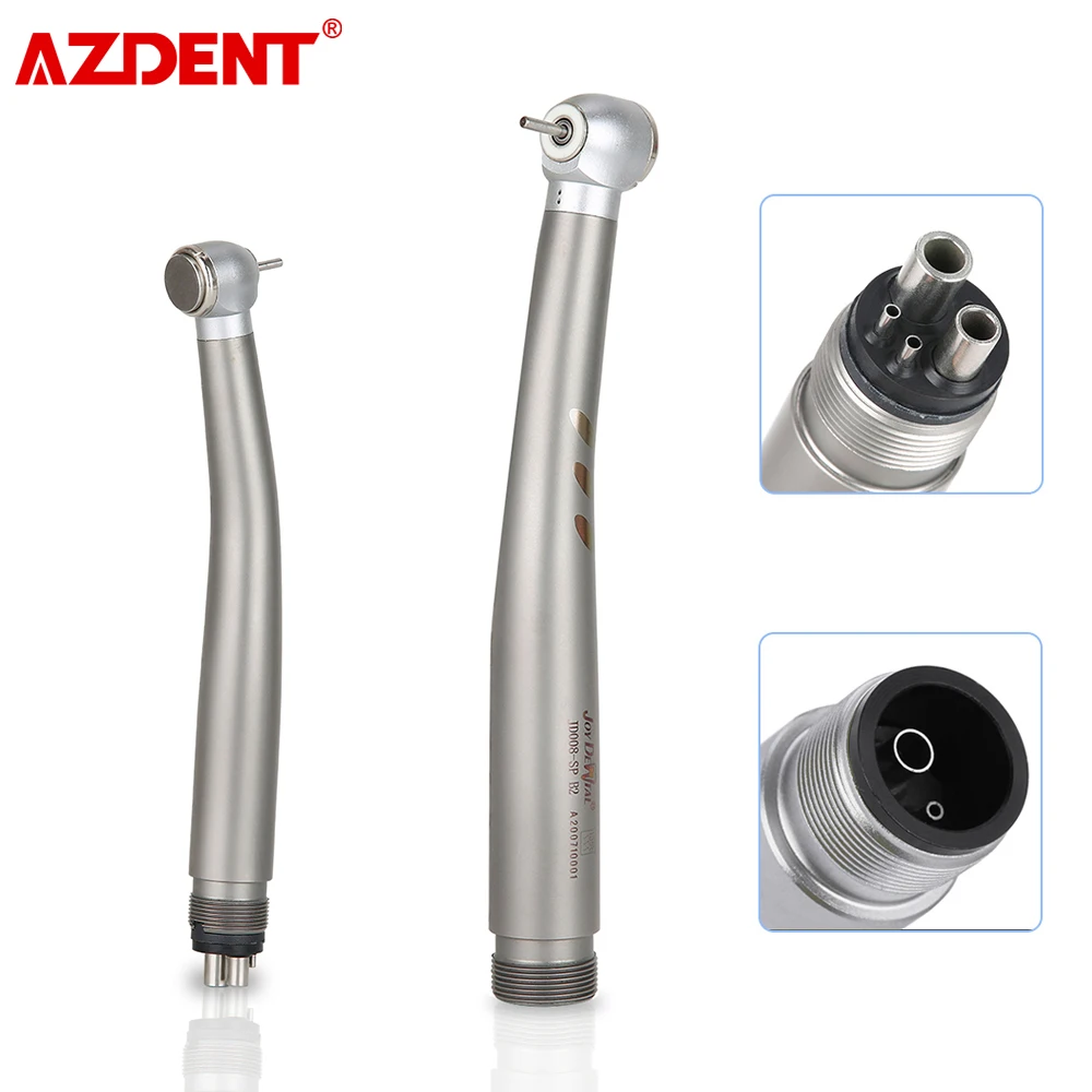 Dental LED High Speed Handpiece E-generator Shadowless Ring LED Handpiece Standard Push Button Single Water Spray Deantal Tool