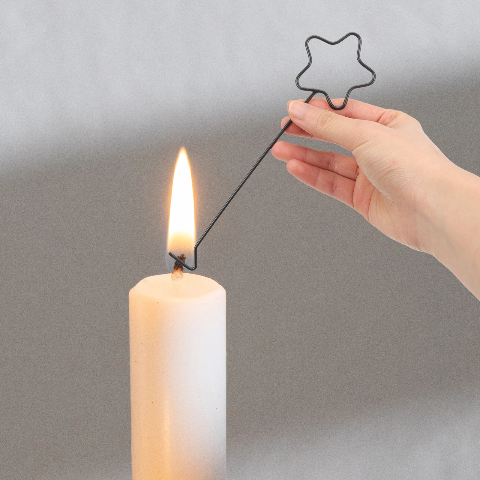 2 قطعة السنانير الفتيل ستار تصميم أداة طفاية الحديد ل جرة الشموع لوازم المنزل مقبض طويل الفتيل قحافة المعادن