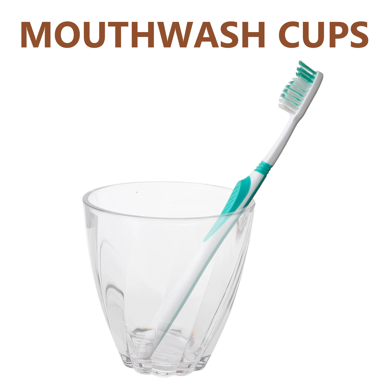 

6 Pcs Mouthwash Cup Toothbrush Cups Holder Rinse Tumbler Wave Rinsing Drinking for Home