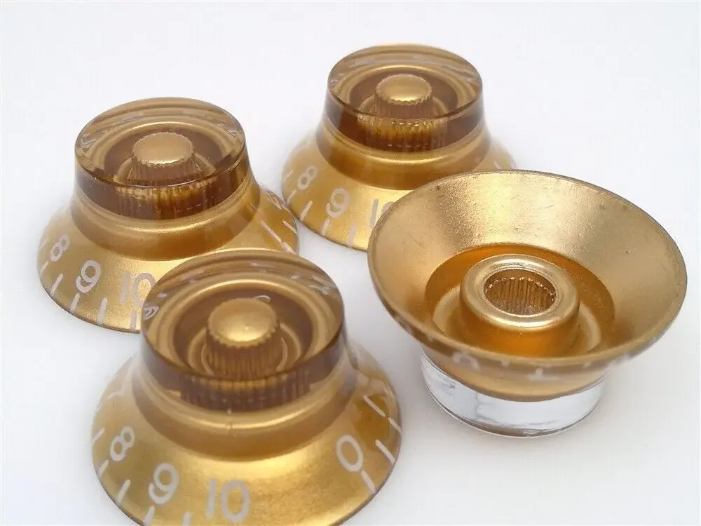 4pk-Gold Top Hat Knob