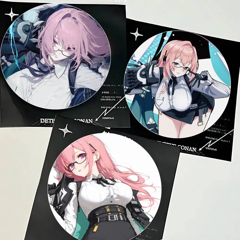 Yanagi Animated Game Zenless Zone Zero Cartoon Style Badge Brooches On Backpack Decoration Round Enamel Pins For Accessorys