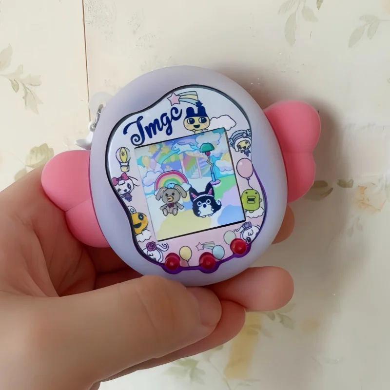 

Подходит для Tamagotchi Uni, защитный чехол, электронный домашний животный ангел и дьявол, силиконовый мягкий чехол, очаровательный брелок с защитой от падения, подарок