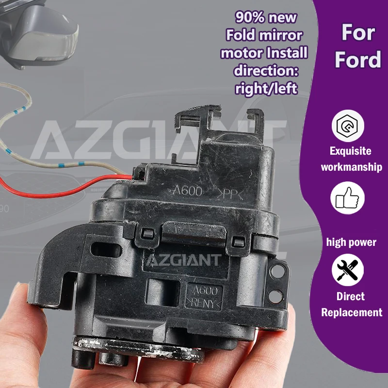

AZGIANT For Ford Escape/Maverick/Edge/Fiesta Mk6 Car rearview Auxiliary power folding mirror R L motor Precise hole positioning