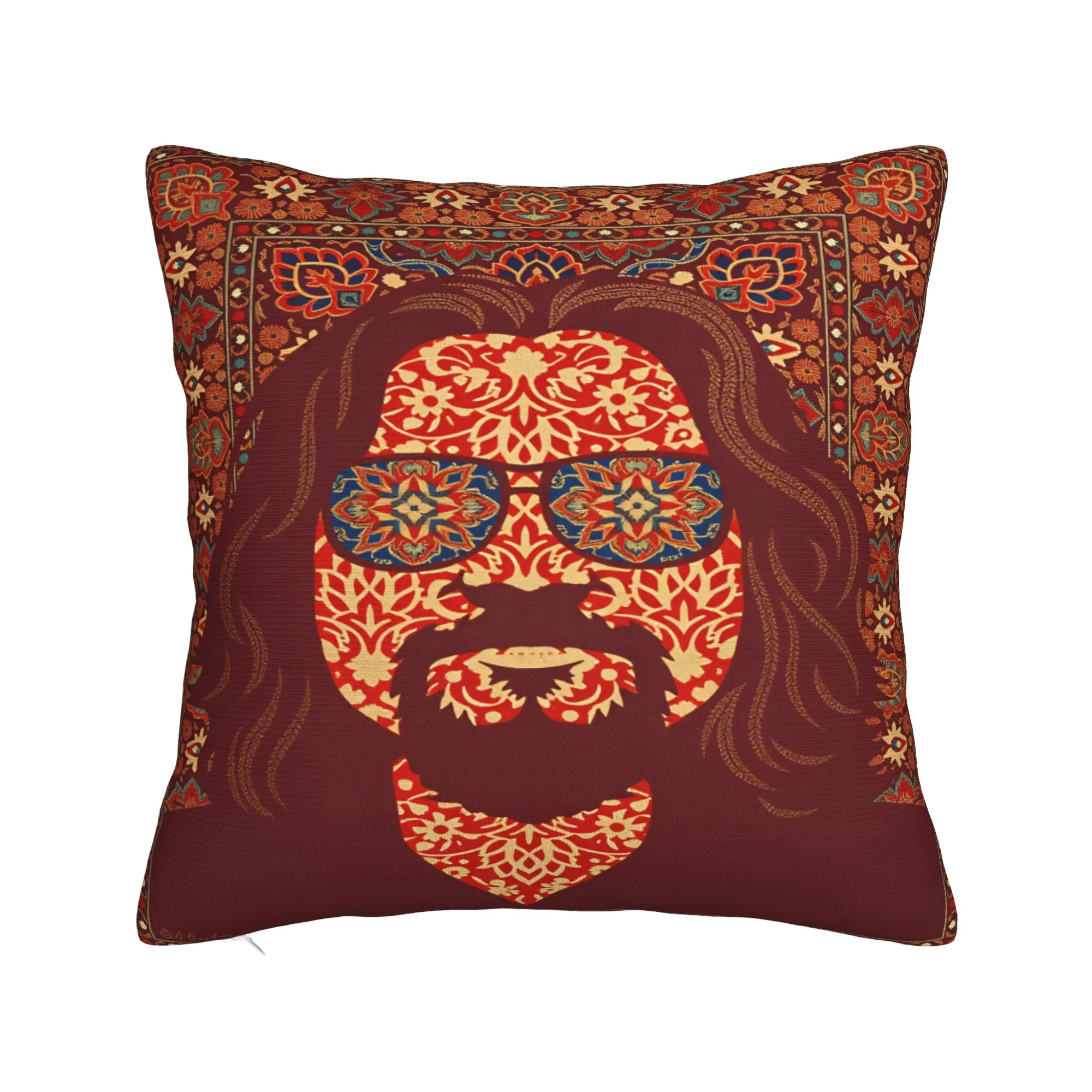 The Dude Big Lebowski Pillow Cover  Soft Cushion Cover Retro Trendy Pillow Case For Office Car Home Decor