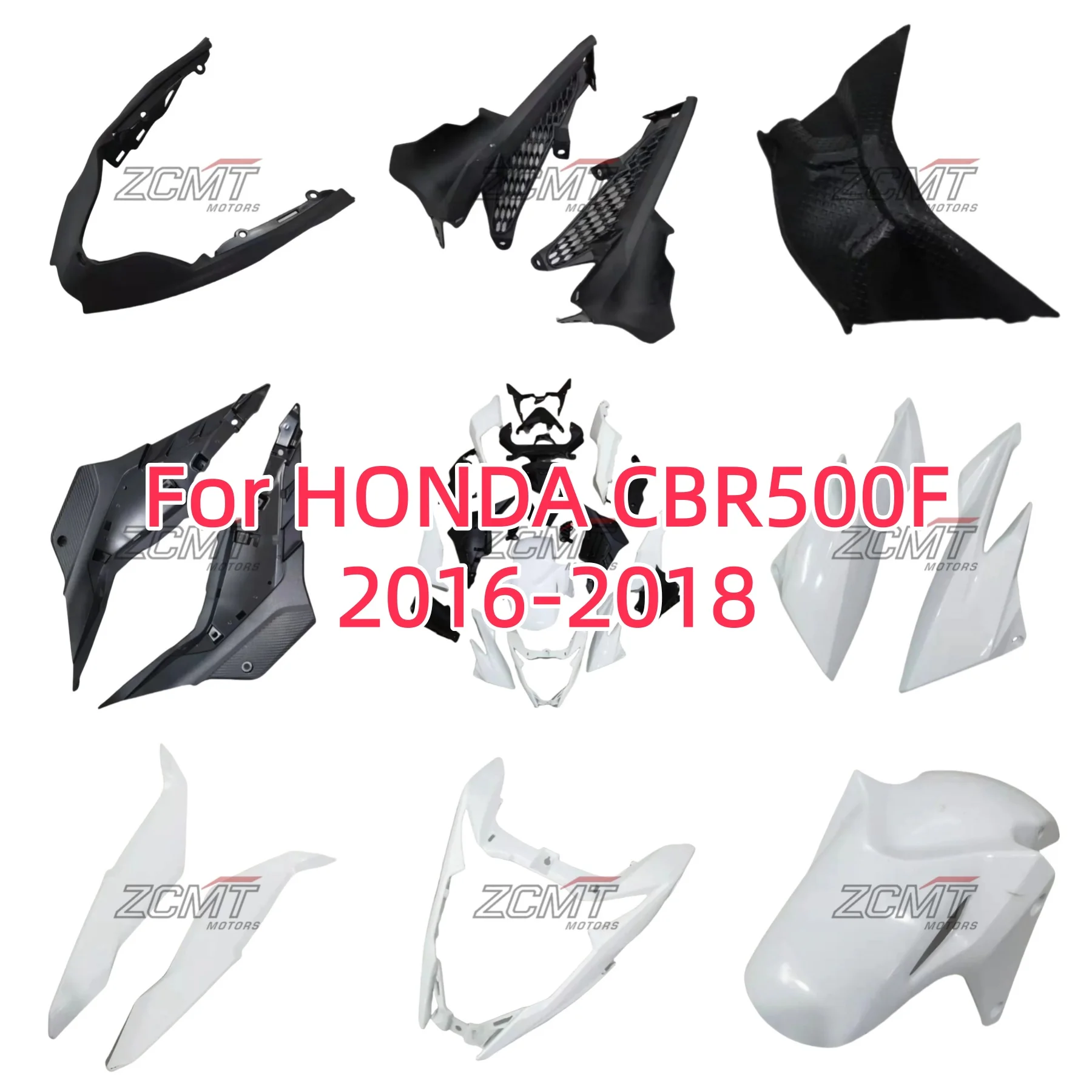 

For Honda CBR500F CBR 500F CB500 F 2016 2017 2018 Body Full Fairing Kit Cowl Kit Motorcycle Bodywork ABS Injection Red Black