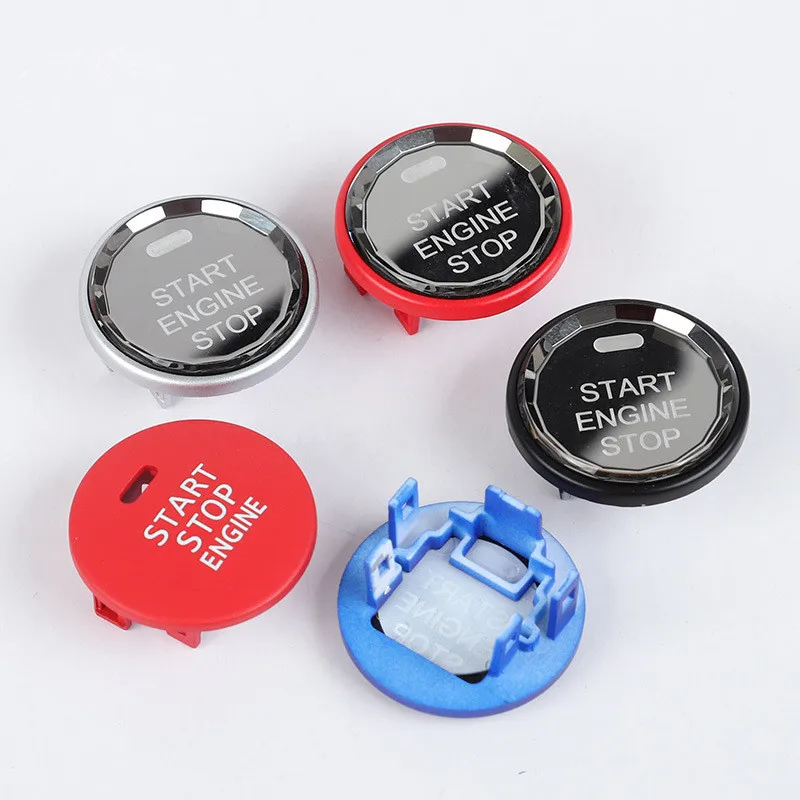 Crystal Style For Mazda 2 3 6 CX-3 CX-4 CX-5 CX-8 One-button START Stop Engine Button Replace Cover Modification Car Interior