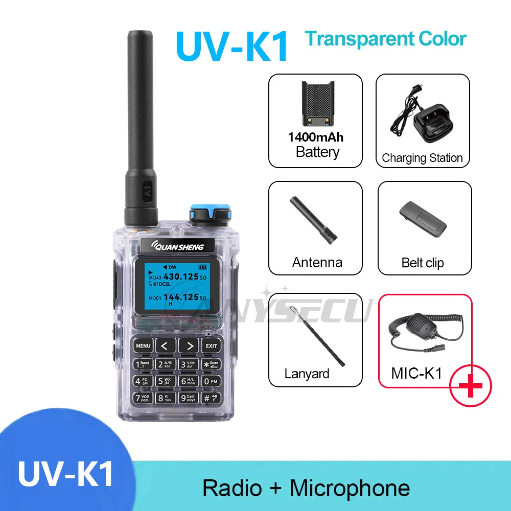 quansheng-透明uv-k1-ミニコン-5w-高出力トランシーバー-デュアルバンド双方向無線機-透明ケース-ポータブルアマチュア無線機