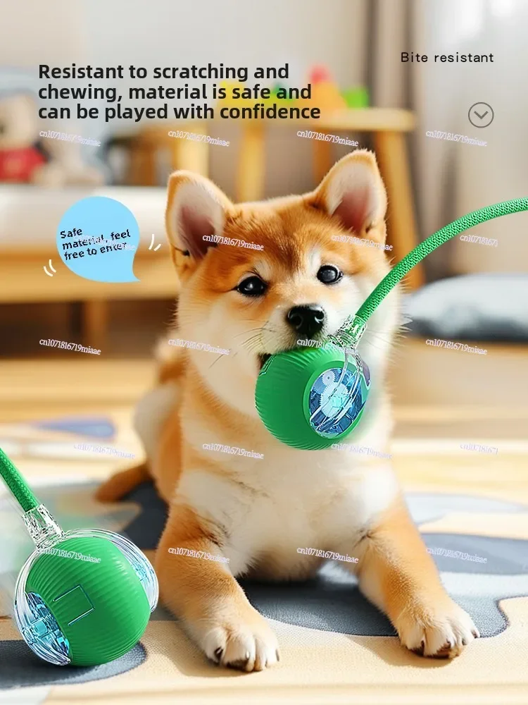 Dog Toy Automatic Walking Dog Ball Pet Puppy Self-hi To Relieve Boredom and Bite Resistance Electric Intelligent Dog Jumping