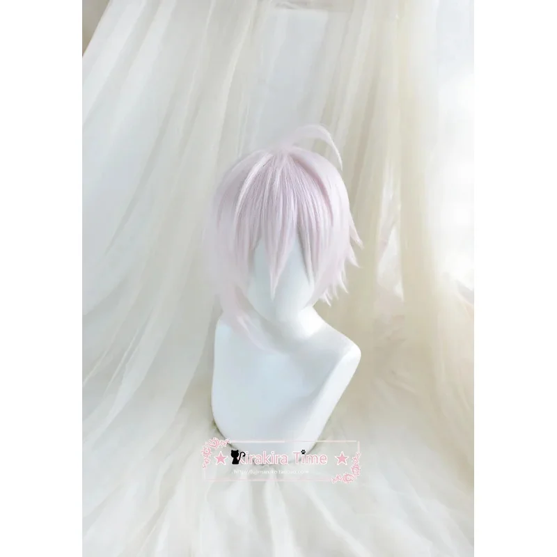 Kujo Tenn Idolish7 Wigs Anime Costume Party Heat Resistance Synthetic Hair Light Pink Cosplay Wig Free Wig Cap