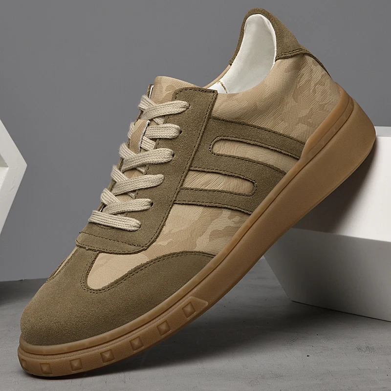 Freizeit-Sneaker aus Wildleder für Herren zum Spazierengehen, Autofahren und Skaten im Freien_voghion.com
