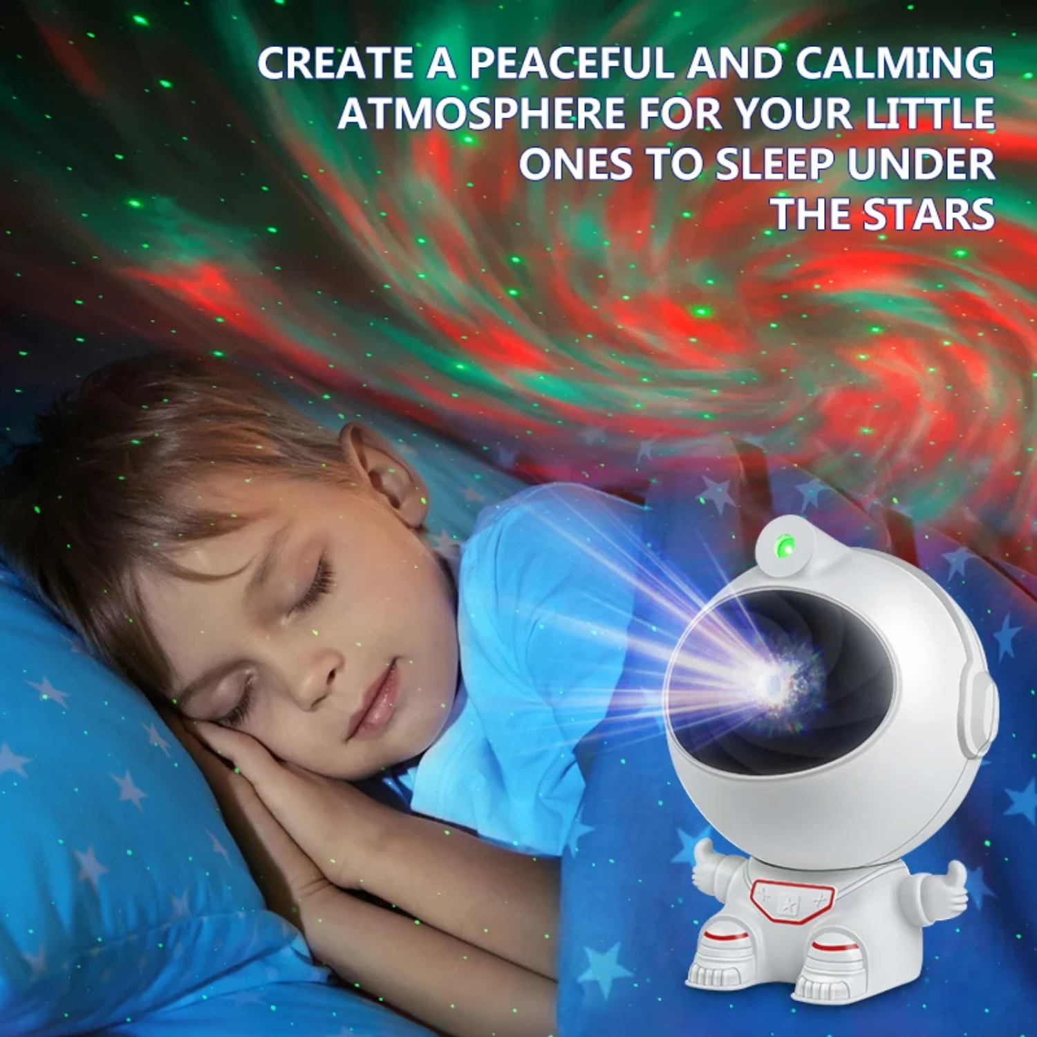 Mini proyector de astronauta de estrella, luz nocturna de ambiente Aurora, decoración de dormitorio, habitación decorativa, regalos para niños, nuevo