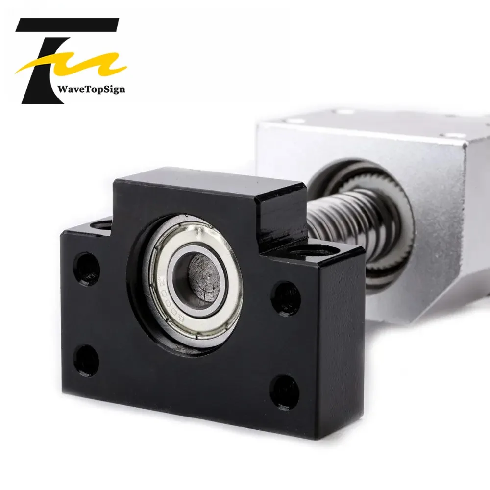 wavetopsign SFU3210 Ballscrew Set Ball Screw Nut BK25 BF25 40x55mm End Machined Nut Holder Coupling For Cnc 3D Printer