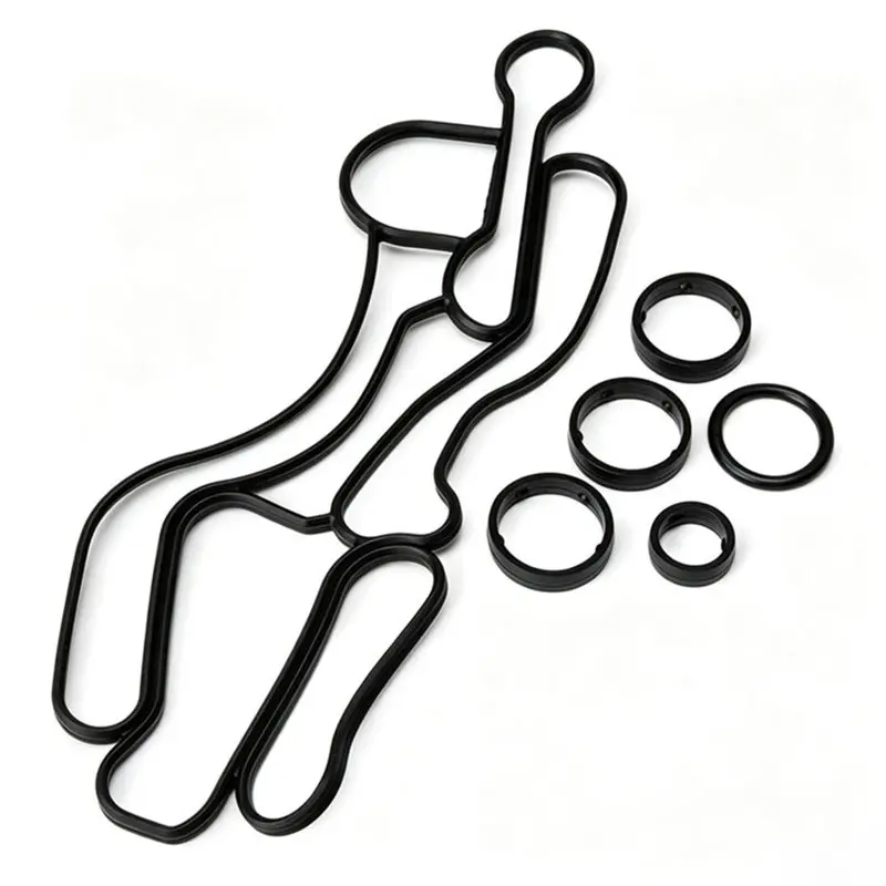 A98M Oil Cooler Rubber Gasket Replacement Kit-LR013149 LR040738 LR061969 LR124259 High-Temperature Parts Set
