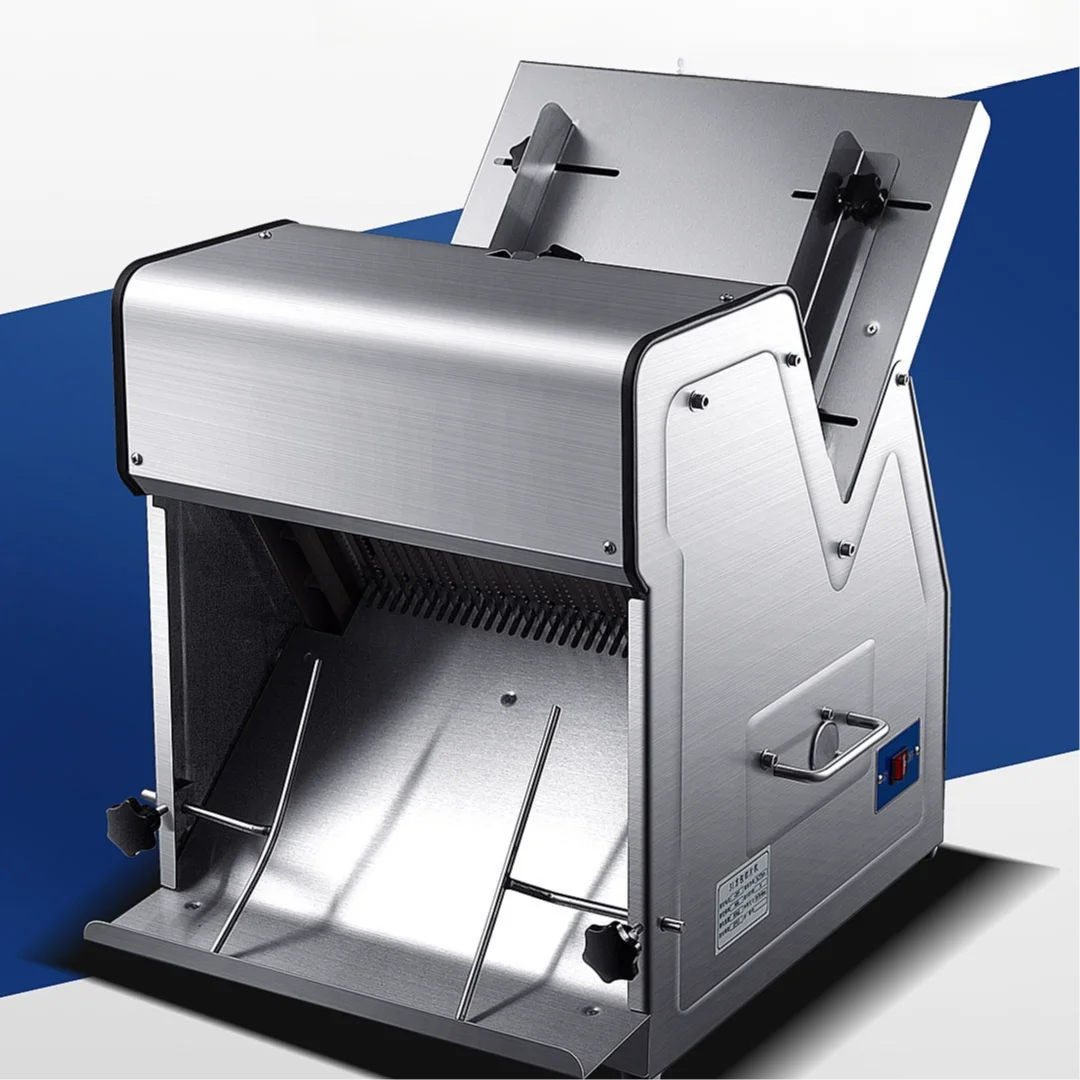 Commercial Stainless Steel Bread Slicer Automatic Toast Loaf Slicing Machine