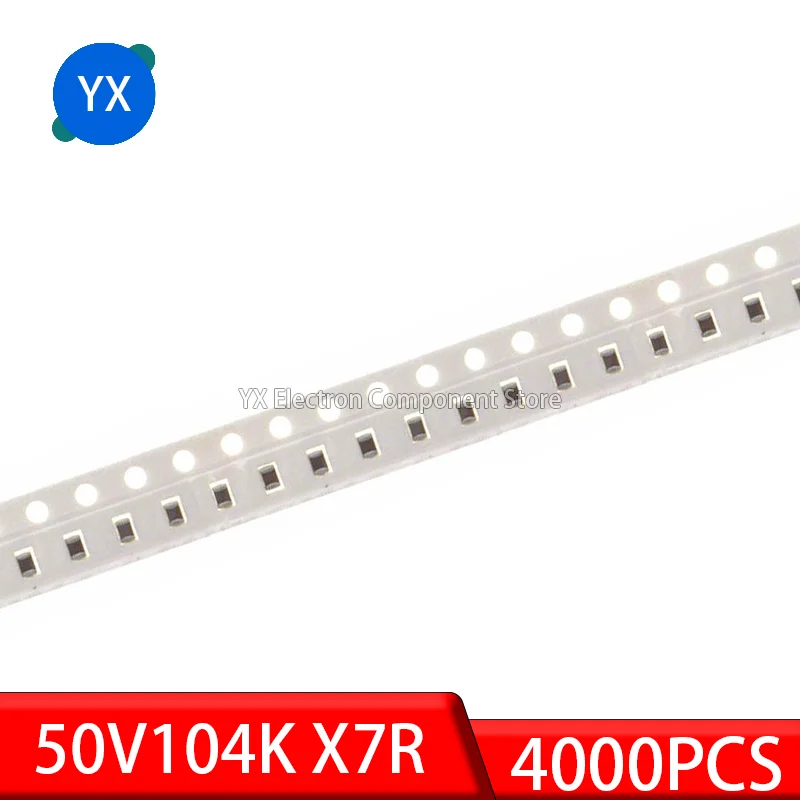 

4000PCS/LOT 0805 2012 104K 100NF 0.1UF 50V X7R SMD Ceramic Capacitor CL21B104KBCNNNC New and Original