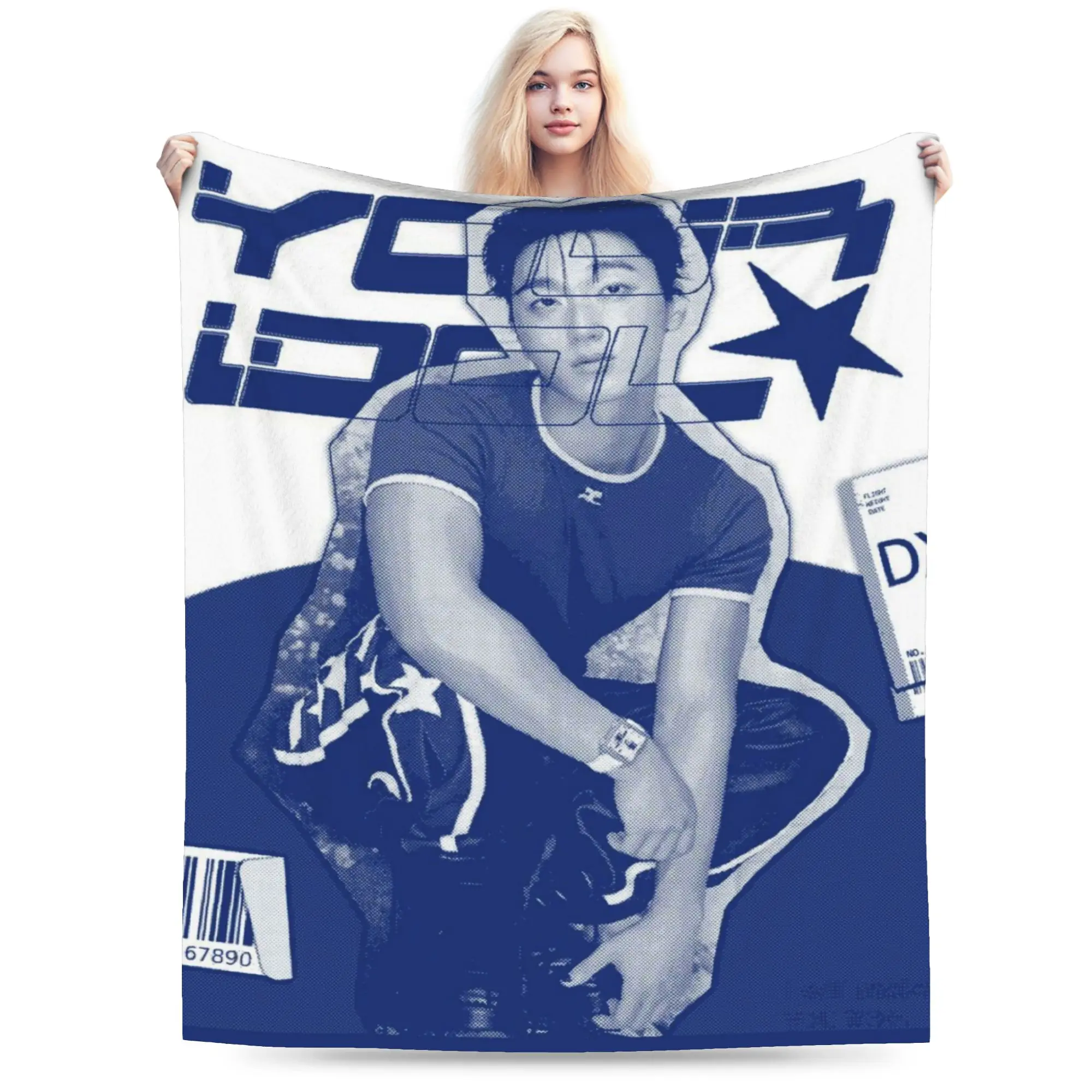 choi san bad ateezs Accessories Blanket Lightweight Thin Flannel  Throw Blankets Comfortable Rug Piece