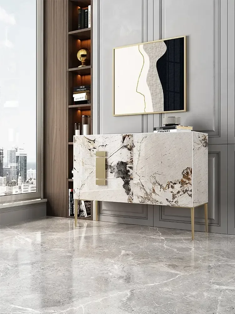

Sideboard cabinet modern minimalist Italian luxury entrance porch cabinet restaurant locker living room solid wood tea cabinet