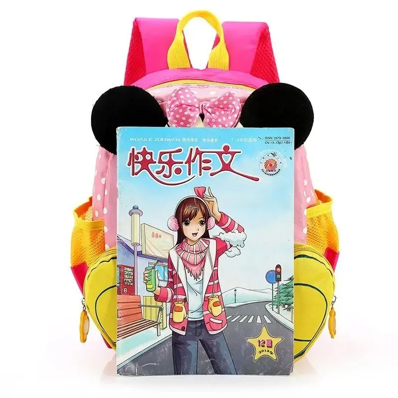 Disney 2025 New Mickey Kindergarten Cute Cartoon Backpack Boy and Girl Burden Reduction and Spine Protection Student Schoolbag