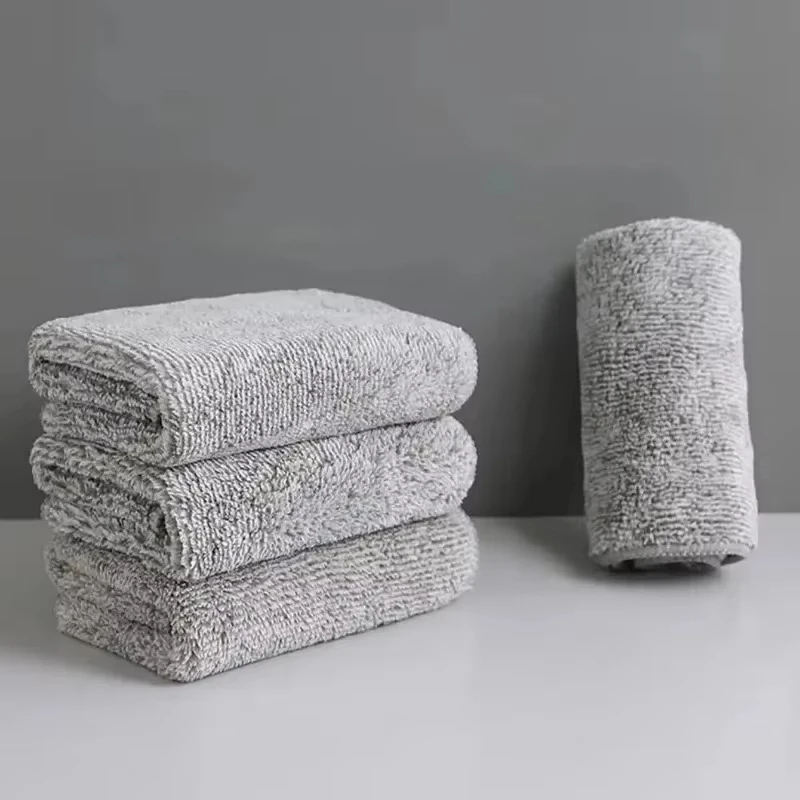 1Pc Household Japanese Style Thickened Absorbent Towel Thick Bamboo Charcoal Fiber Cloth Household Non Shedding Degreasing Towel