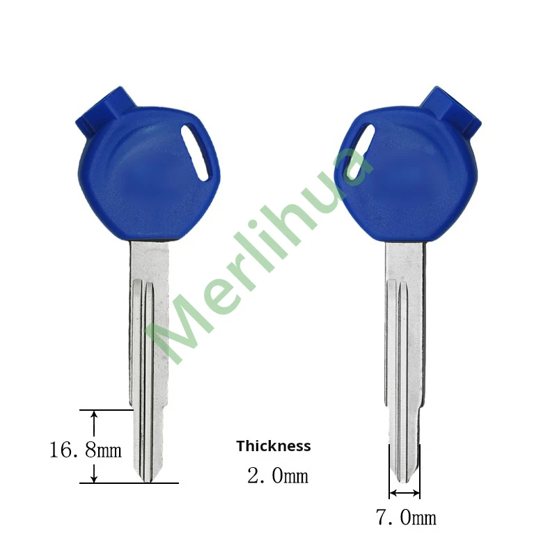 Honda motorcycle key, suitable for: Honda Xindazhou Wuyang WH100 Joy 125CC Jiaying motorcycle key embryo(including magnet)