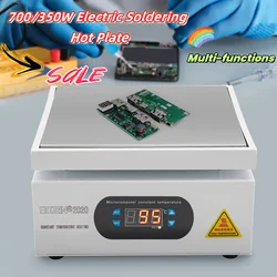 700/350W Elektryczna płyta grzejna do lutowania Mikrokomputerowa płyta grzejna do spawania, stół roboczy spawalniczy z podgrzewaniem