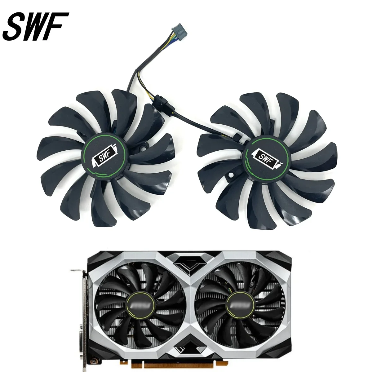 NEW 2PCS/set 85MM  HY-D09010SH HA9010H12SB-Z GPU Replacement Fan For MSI GTX 1660 1660TI RTX 2060 VENTUS Video Card Cooler Fan