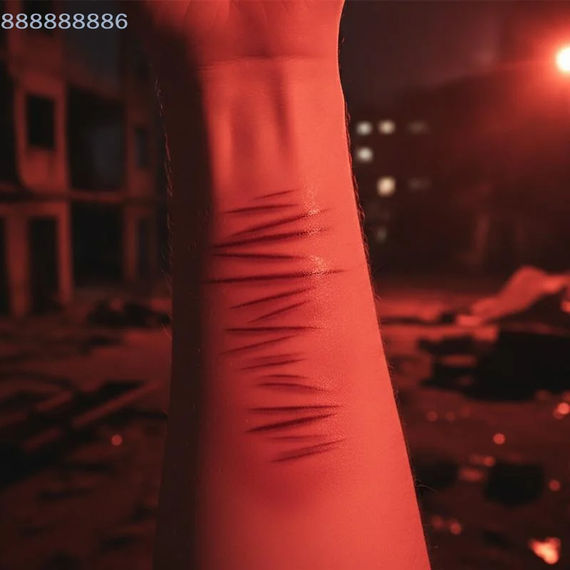 [B]3D Fake Wound Scar Temporary Tattoos Cruelty-Free Safe 5 Sheets for Adult Halloween Cosplay Prank Activities