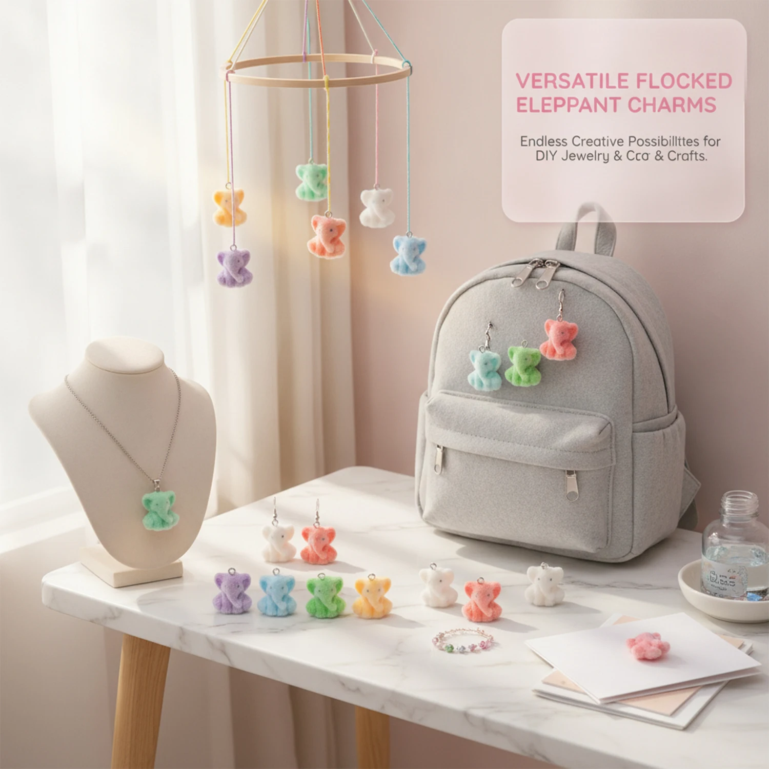 2/10pcs Resin Flocking Cute Li - Resin Craft Projects review and price