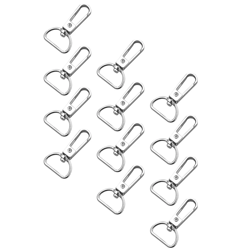 

20 Pcs Metal Spring Buckles Lanyard Swivel Hooks for Bags Clasps Alloy Clip