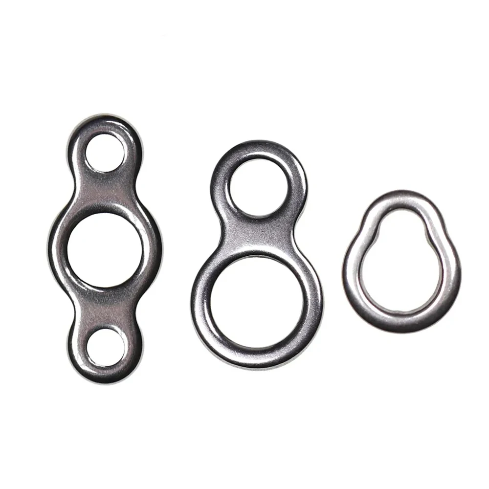 20 Stück Edelstahl Doppel-/Dreifach-/Birnenförmige Solide Ringe für Salzwasser-Angelzubehör zur Verbindung von Schnur, Assist-Haken und Jig-Ködern – Detail 1