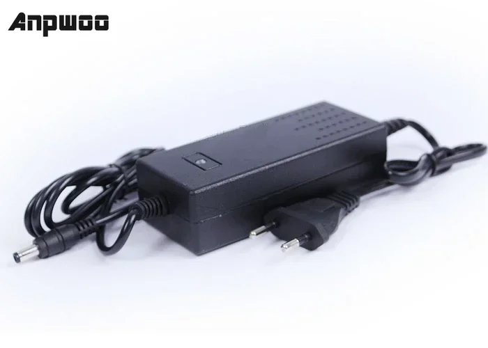 ANPWOO  EU US Cord Optional 12V 5A 60W Power Adapter for CCTV Camera Power Supply Charger for Security System