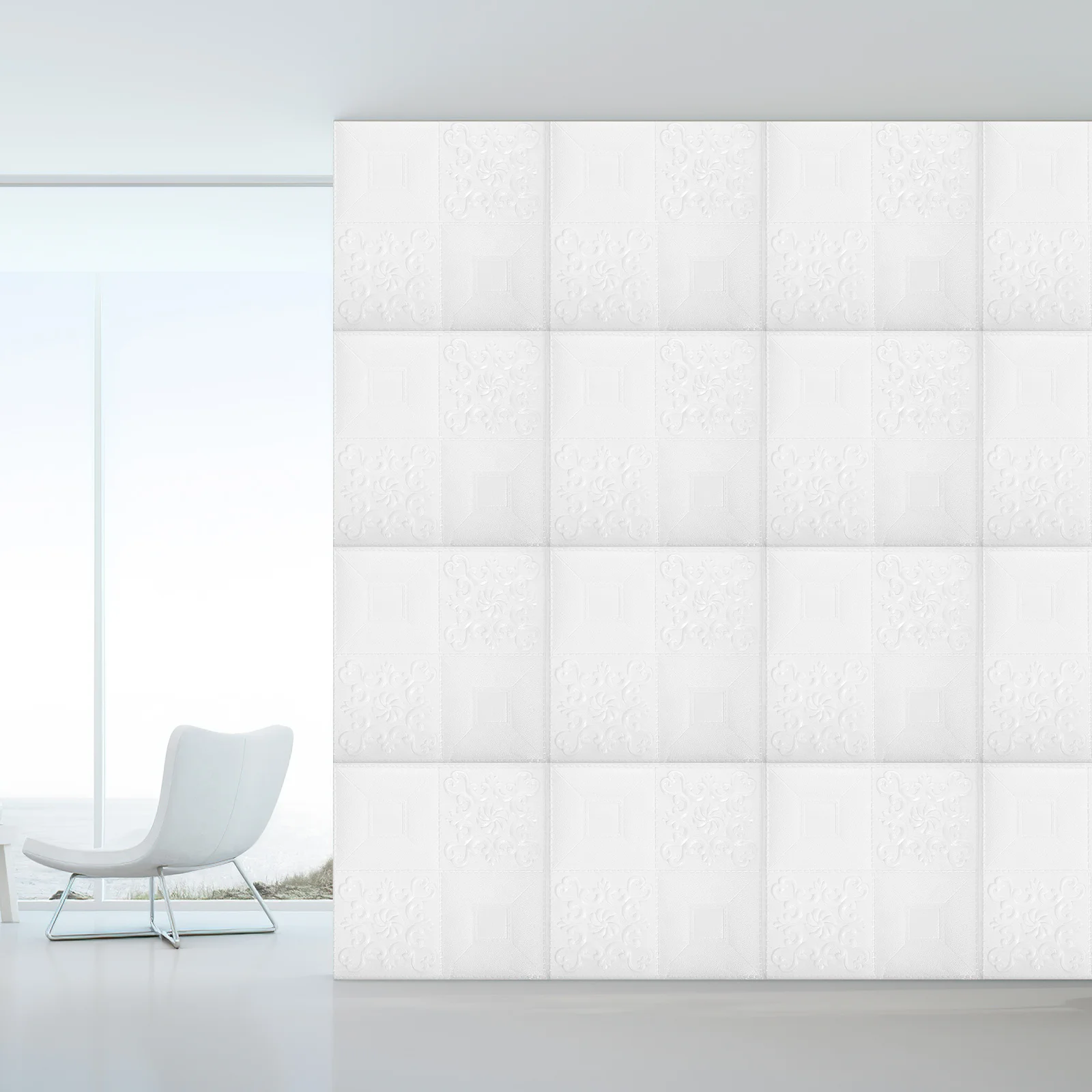 

20Pcs Self Adhesive 3D Brick Wall Panel Foam Tiles for Bedroom Living Room Kitchen Office Peel Stick Wall Decoration